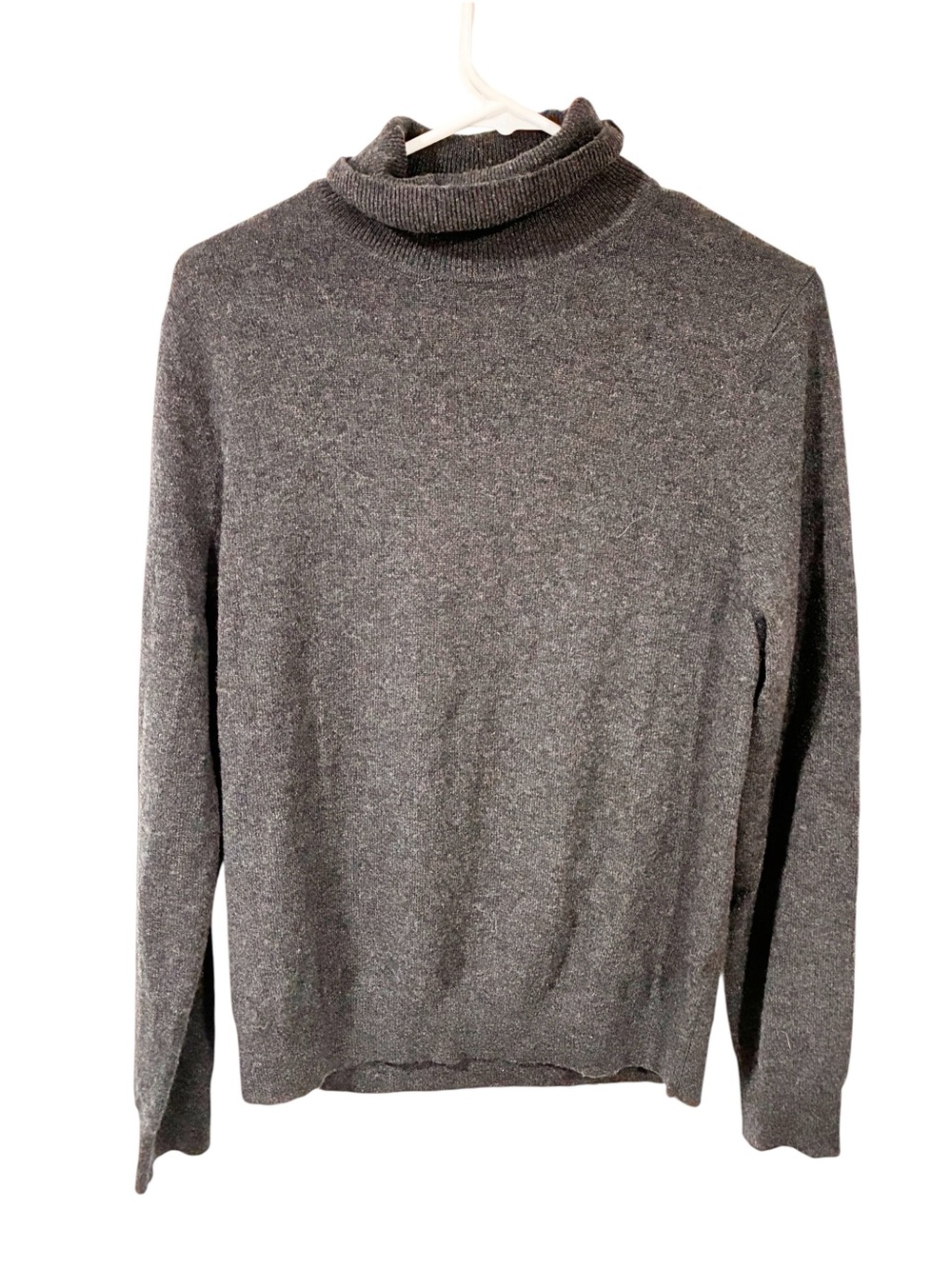 Quince Mongolian Cashmere Turtleneck Sweater Grey Mens Size Small